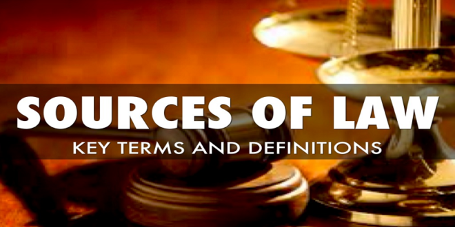 essay on sources of law