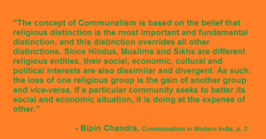 communalism in india